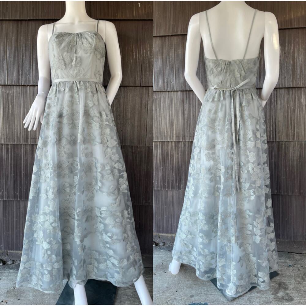 🔥Oleg Cassini Embroider Sleeveless Fairy Party Prom Bridesmaid Formal Dress
